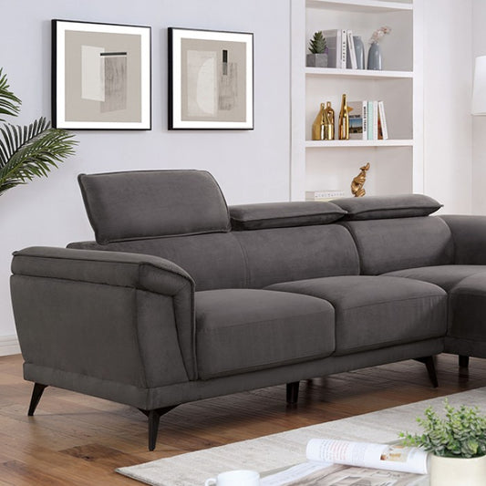 FOA NAPANEE Contemporary Dark Gray Sofa CM6254GY