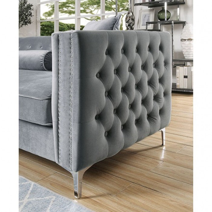 FOA AMIE Glam Gray SOFA CM6652GY-SECT