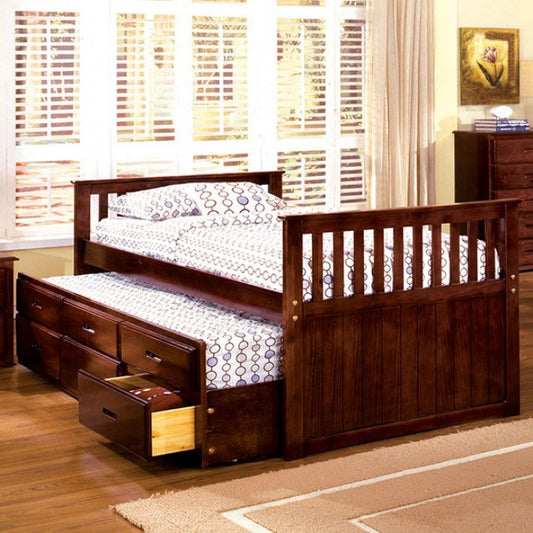 FOA MONTANA Cottage Cherry Solid Wood Bed CM7031