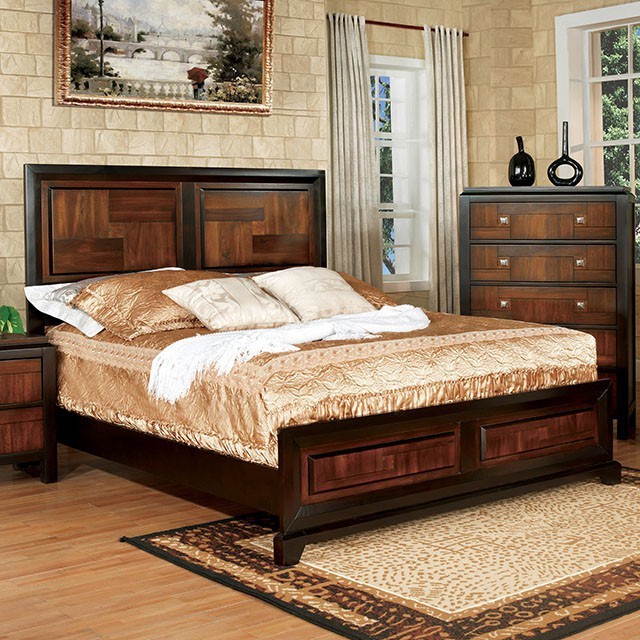 FOA PATRA Transitional Solid Wood Bed CM7152