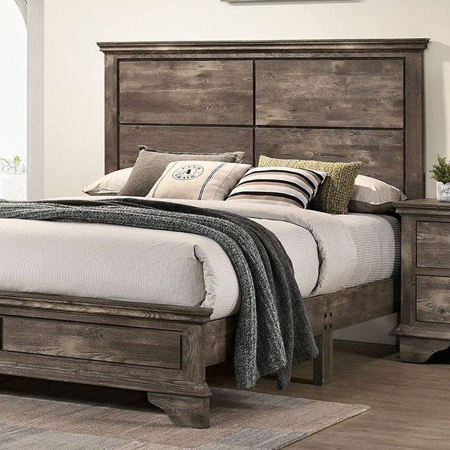 FOA FORTWORTH Transitional Gray Bed CM7186