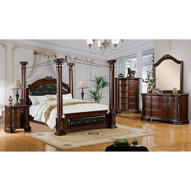 MANDALAY Traditional Brown Cherry Bed CM7271