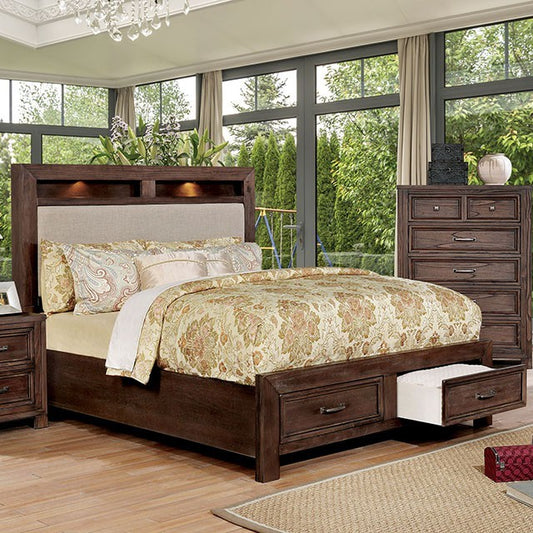 FOA TYWYN Transitional Dark OAK BED CM7365A