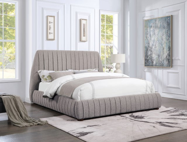 FOA SHERISE Contemporary Gray Metal Bed CM7476GY