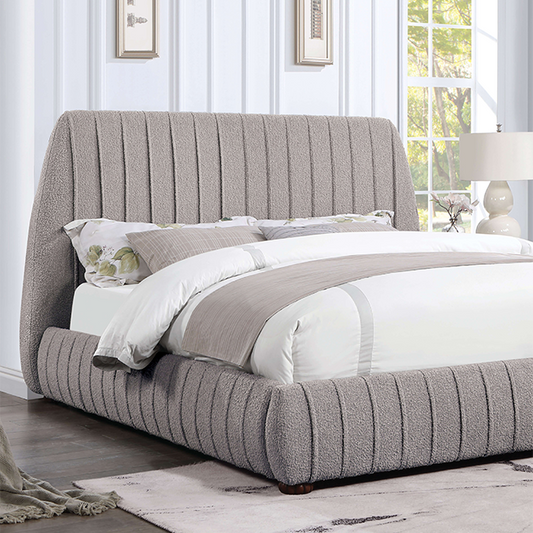 FOA SHERISE Contemporary Gray Metal Bed CM7476GY