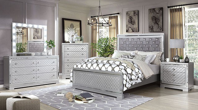 FOA BELLETERRE Glam Silver Bed CM7518