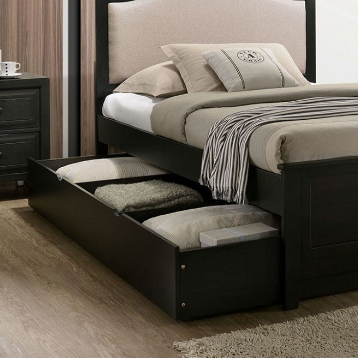 KIRSTEN Molded Wood Design Bed CM7547GY-TR