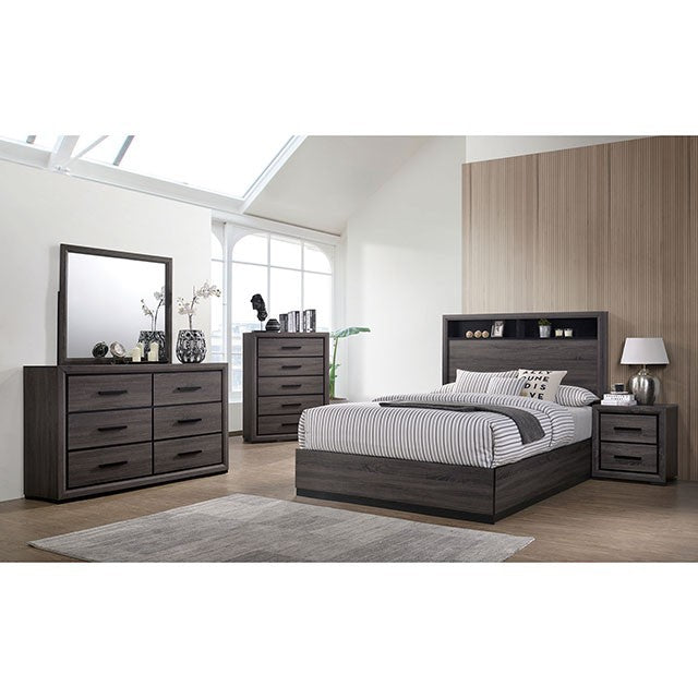 FOA CONWY Contemporary Gray Bed CM7549