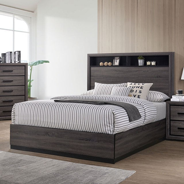 FOA CONWY Contemporary Gray Bed CM7549