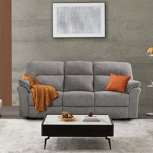 FOA JOSIAS Transitional Light Gray Fabric Solid Wood Sofa CM9908DV-SF