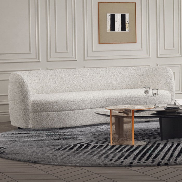 FOA VERSOIX Contemporary Off-White Boucle Sofa FM61003WH-SF