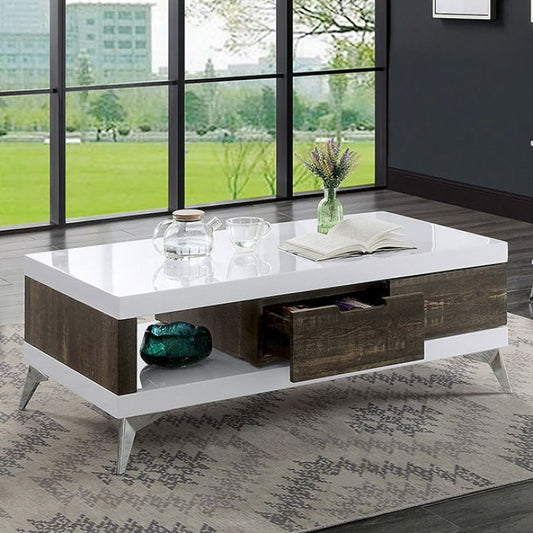 CORINNE Contemporary Solid Wood Coffee Table FOA4535C