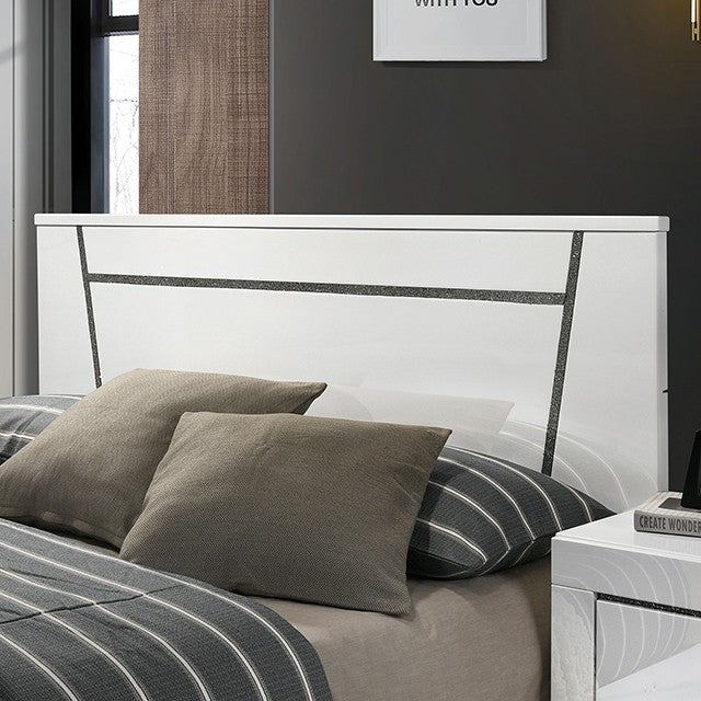 FOA MAGDEBURG Contemporary White Bed FOA 7038WH