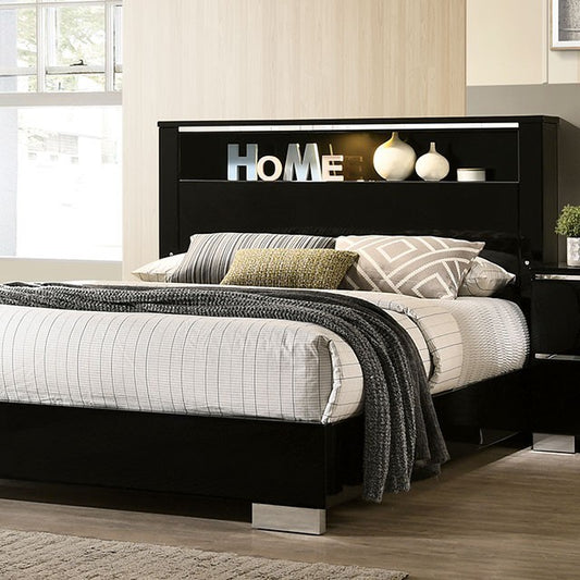 FOA CARLIE Contemporary Black Bed FOA7039