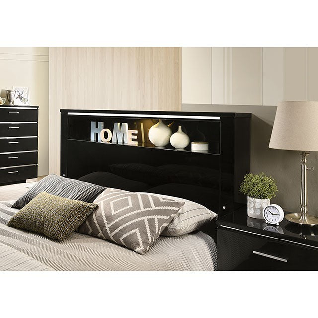 FOA CARLIE Contemporary Black Bed FOA7039