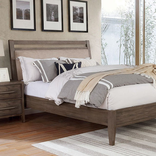 FOA TAWANA Transitional Warm Gray, Beige Bed FOA7918