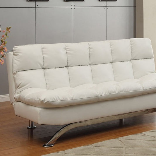 FOA ARISTO Contemporary Leatherette Seat Sofa CM2906WH